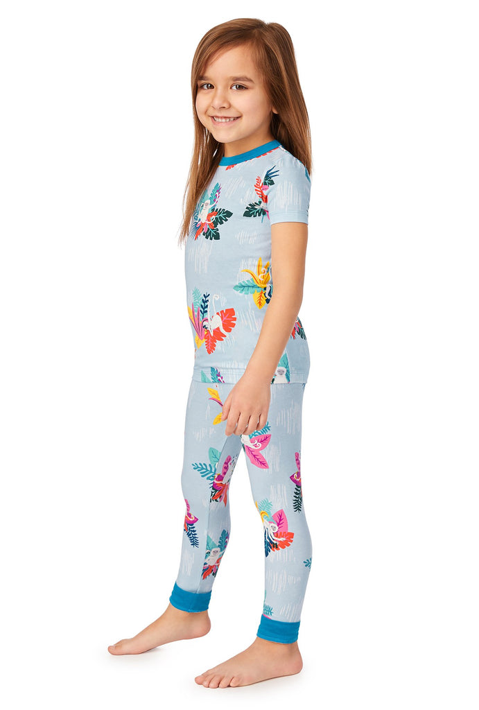 Monkey Around Short Sleeve Stretch Jersey Kids PJ Set