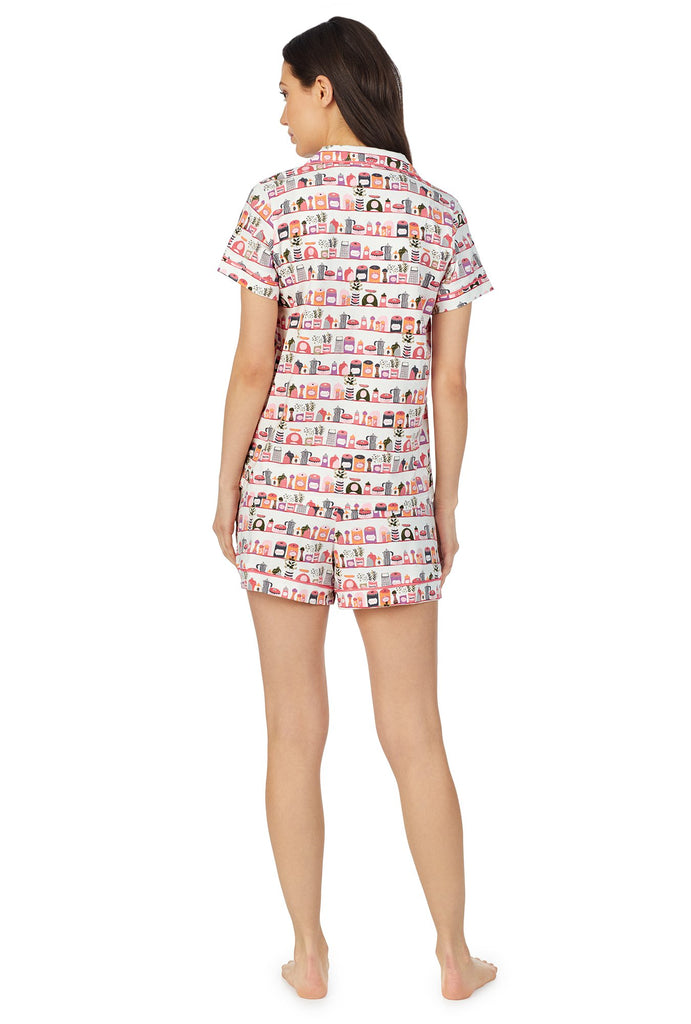 In the Pantry Short Sleeve Classic Shorty Stretch Jersey PJ Set