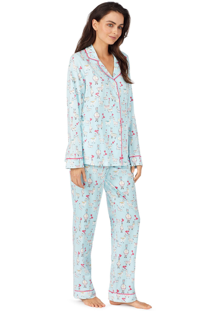 Llama Love Stretch Long Sleeve Classic PJ Set