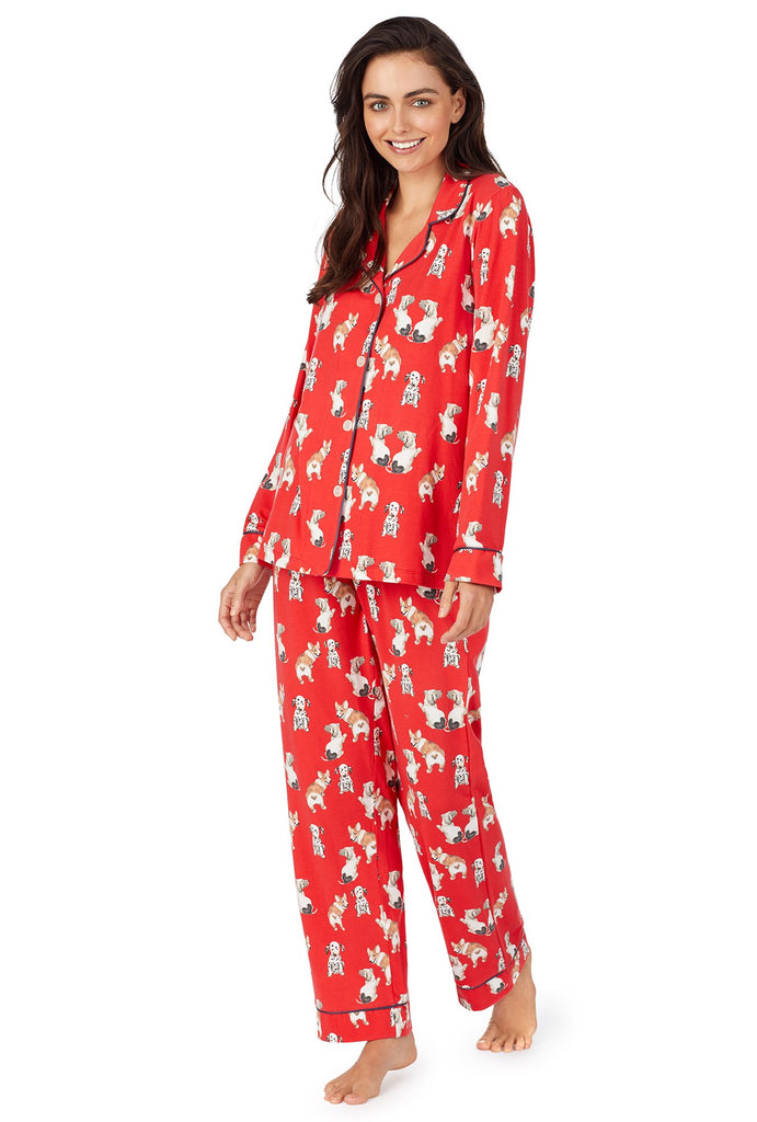 Sweet Hearts Stretch Long Sleeve Classic PJ Set