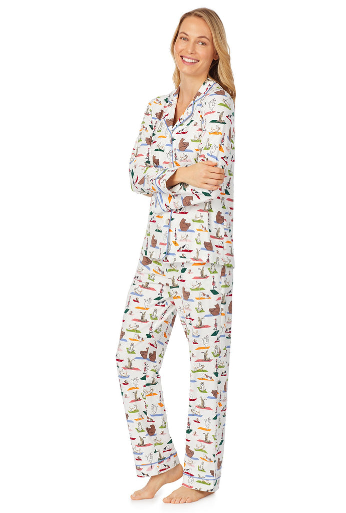 Zen at the Zoo Long Sleeve Classic Stretch Jersey PJ Set