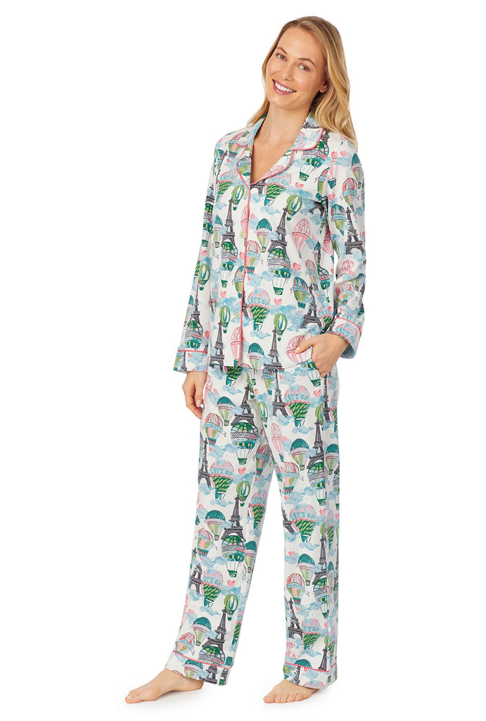 On Top of the World Long Sleeve Classic Stretch Jersey PJ Set