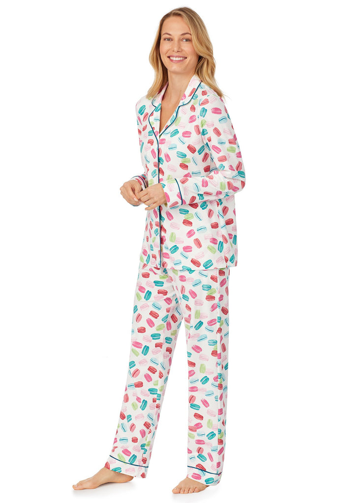Les Macarons Long Sleeve Classic Stretch Jersey PJ Set