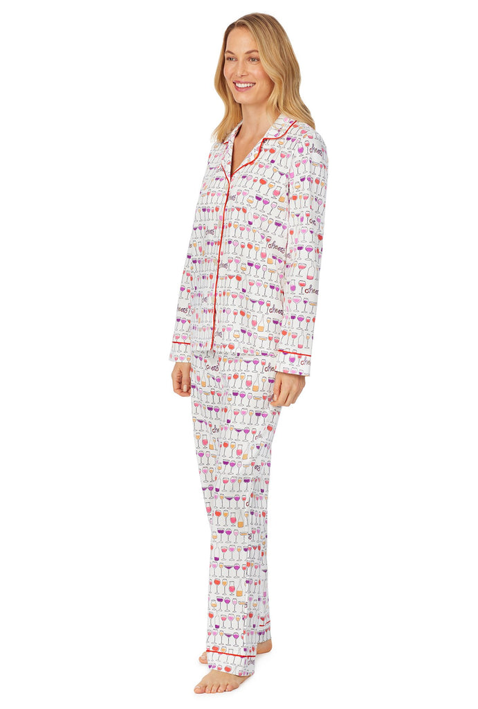 Happy Hour Long Sleeve Classic Stretch Jersey PJ Set