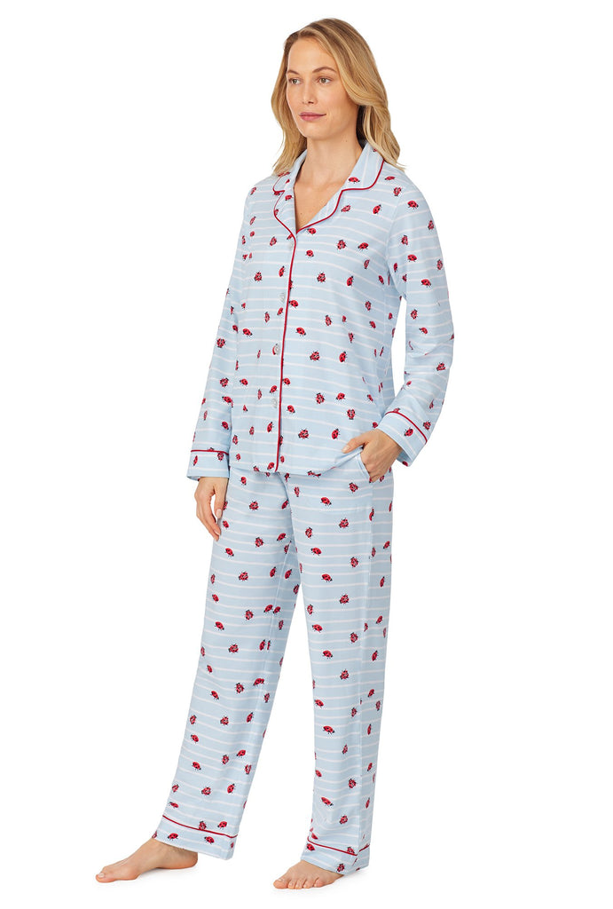 Walk the Line Long Sleeve Classic Stretch Jersey PJ Set