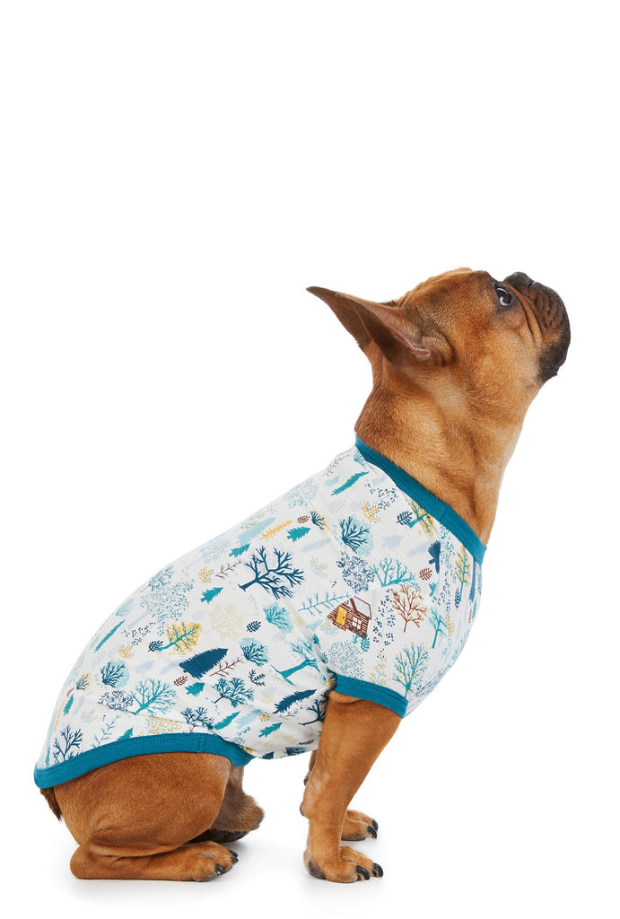 Cabin In The Woods Stretch Lounge Dog Pj