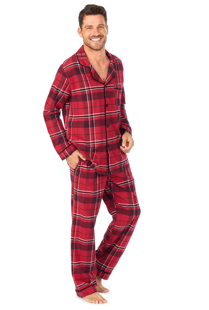 Nicholas Plaid Mens Flannel Long Sleeve Classic PJ Set