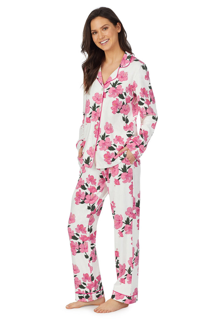 Island Flower Long Sleeve Classic Stretch Jersey PJ Set