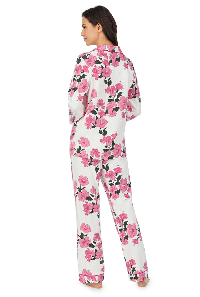 Island Flower Long Sleeve Classic Stretch Jersey PJ Set