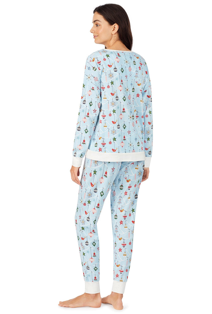 Deck the Halls Stretch Long Sleeve Pullover Crew & Jogger Set