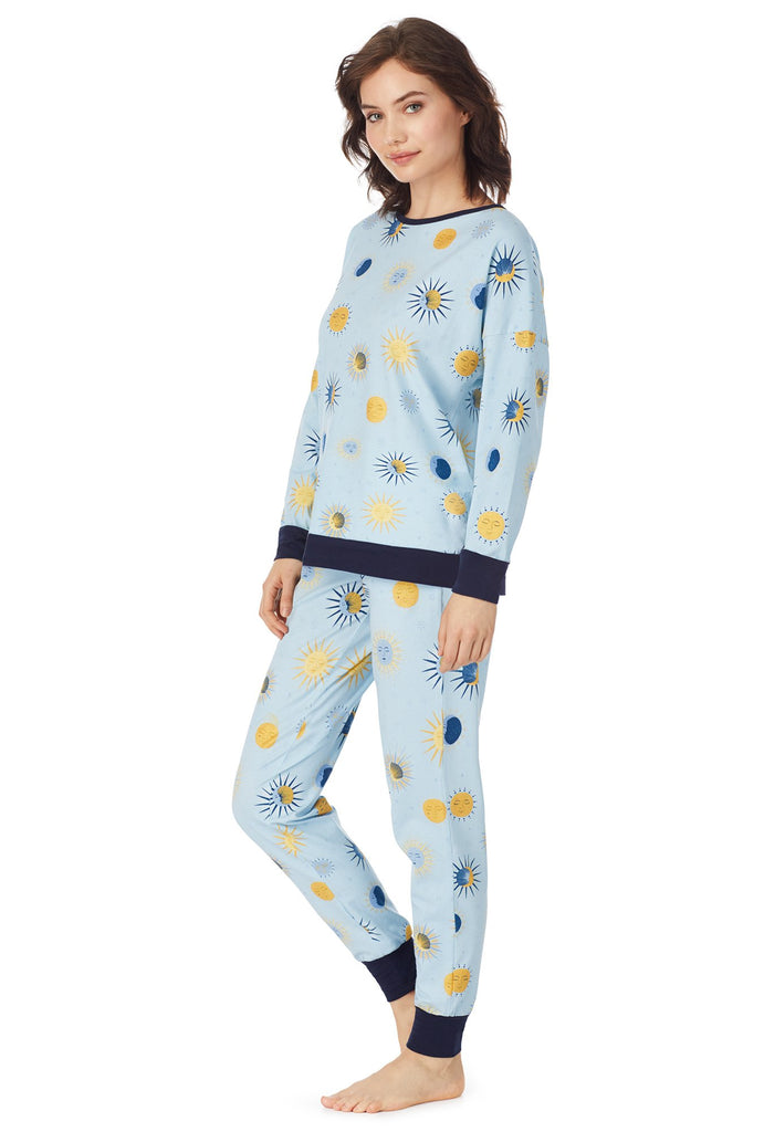 Solstice Stretch Long Sleeve Pullover Crew & Jogger Set