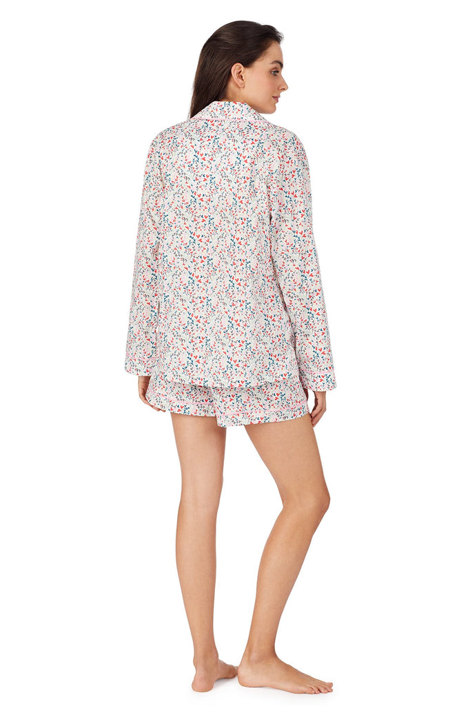 Flourish Stretch Long Sleeve Classic Shorty PJ Set