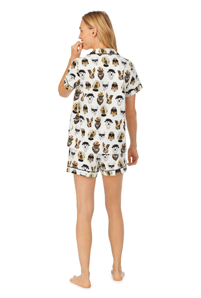 Celebrity Pups Short Sleeve Classic Shorty Stretch Jersey PJ Set
