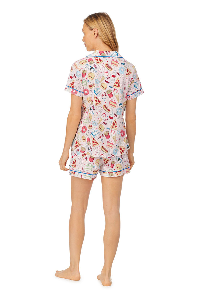 Junk Food Short Sleeve Classic Shorty Stretch Jersey PJ Set