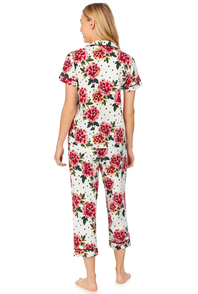 Room to Bloom Short Sleeve Cropped Stretch Jersey PJ Set