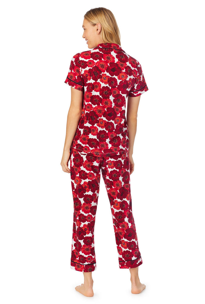 Marilyn Short Sleeve Cropped Stretch Jersey PJ Set