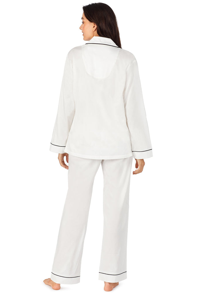 Ivory Longsleeve Classic PJ Set- I ❤ Sleep Embroidery