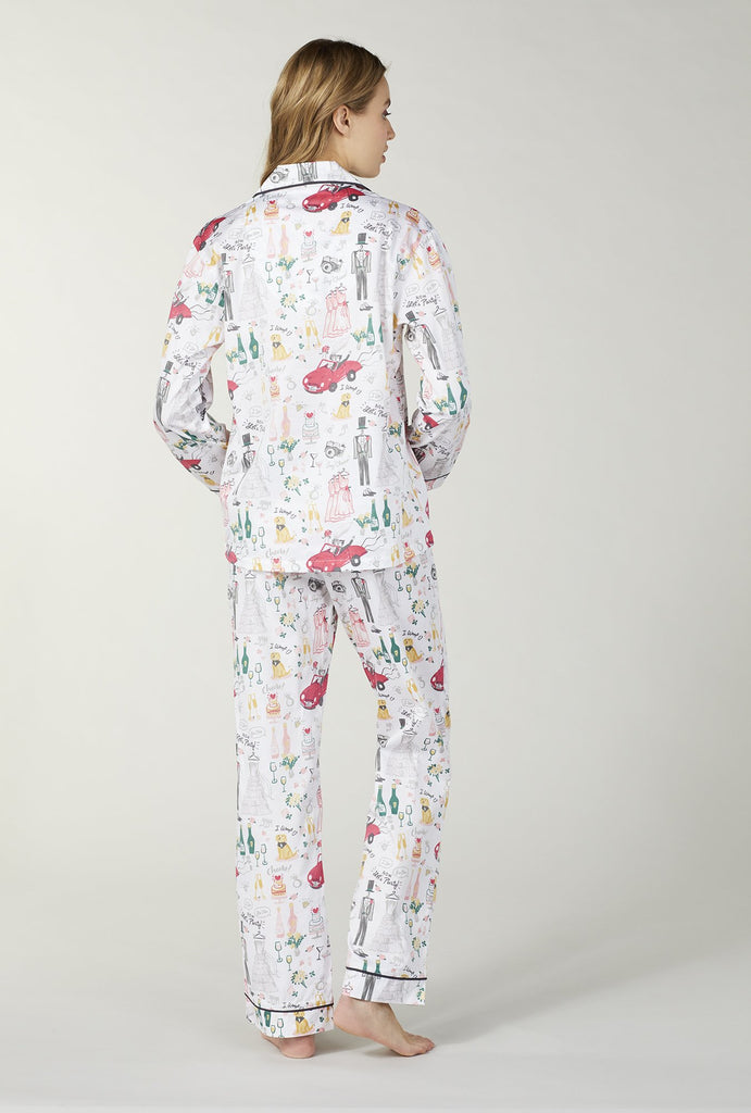 Happily Ever After Sateen Long Sleeve Classic Pj Set