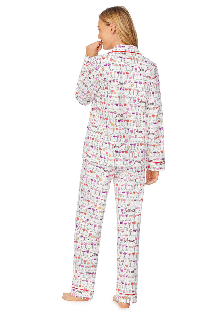 Happy Hour Long Sleeve Classic Stretch Jersey PJ Set