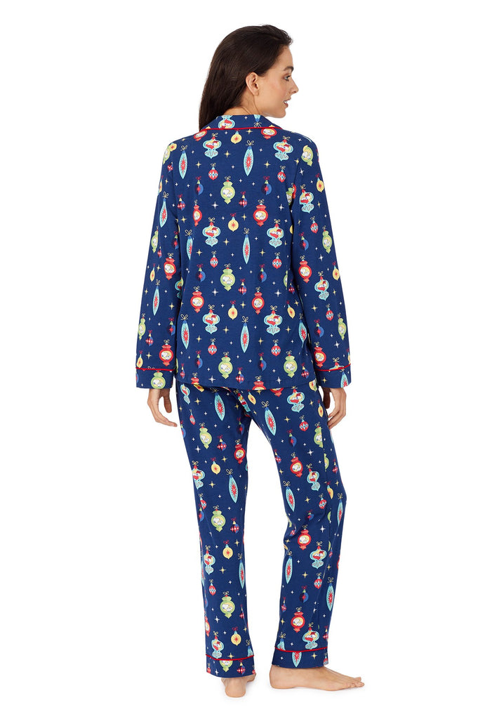 Snoopy® Ornaments Stretch Long Sleeve Classic PJ Set