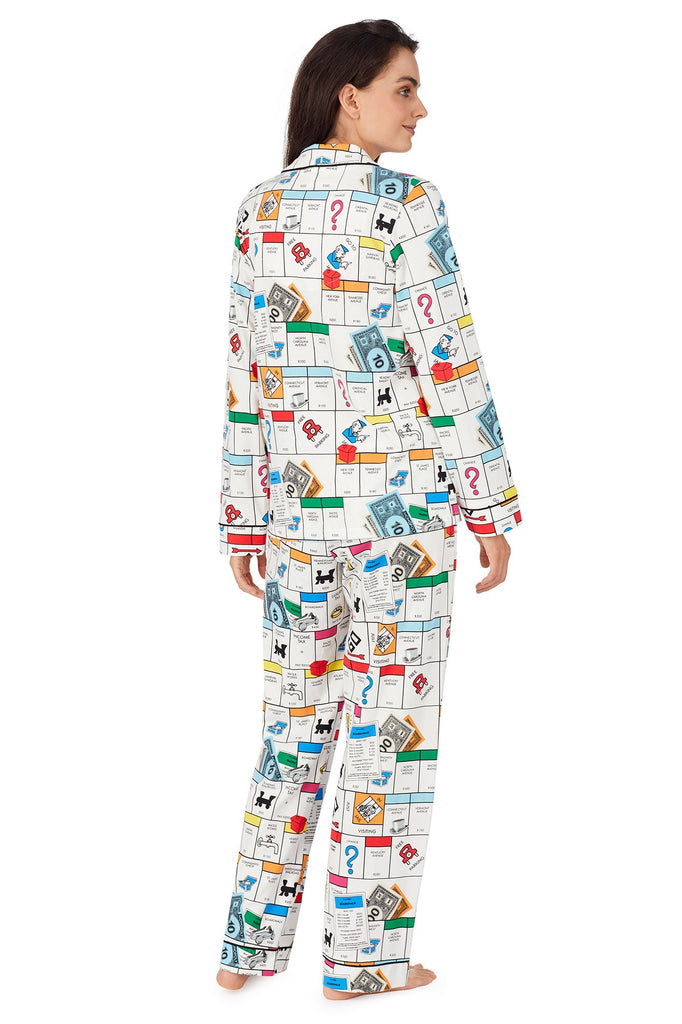 Bedhead Pajamas x Monopoly Gameboard Stretch Long Sleeve Classic PJ Set