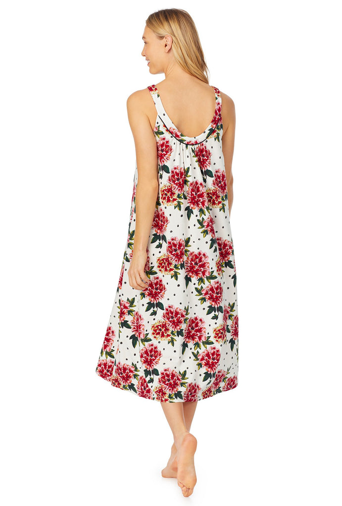 Room to Bloom Long V-Neck Stretch Jersey Gown