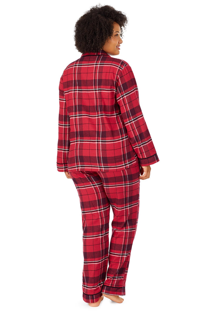 Nicholas Plaid Flannel Long Sleeve Classic PJ Set PLUS