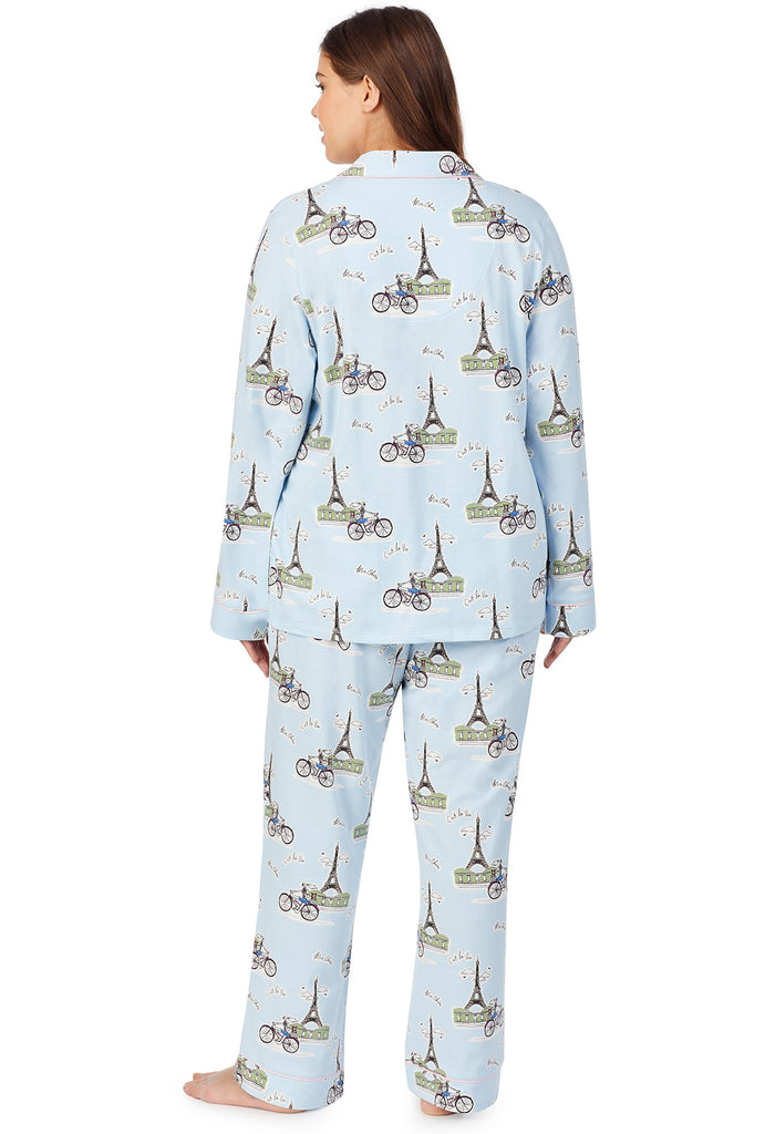 C'est La Vie Long Sleeve Classic Stretch Jersey PJ Set
