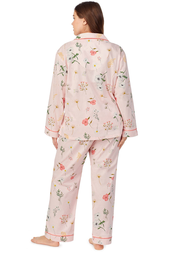 Flower Study Long Sleeve Classic Woven Sateen PJ Set
