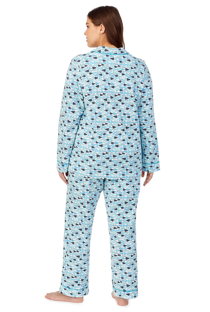 School of Fish Long Sleeve Classic Stretch Jersey PJ Set