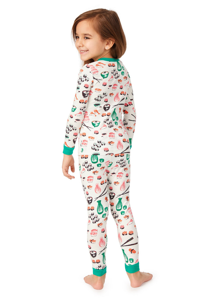 Sushi Long Sleeve Stretch Jersey Kids PJ Set