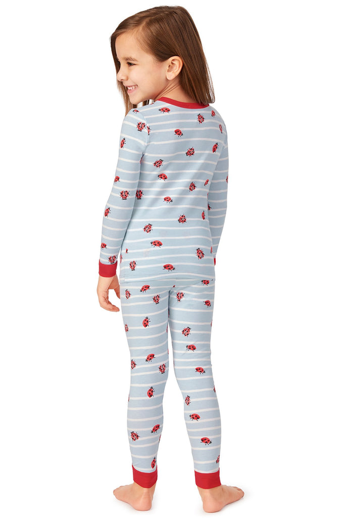 Walk the Line Long Sleeve Stretch Jersey Kids PJ Set