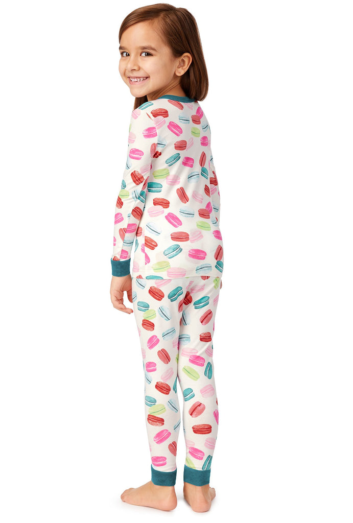 Les Macarons Long Sleeve Stretch Jersey Kids PJ Set