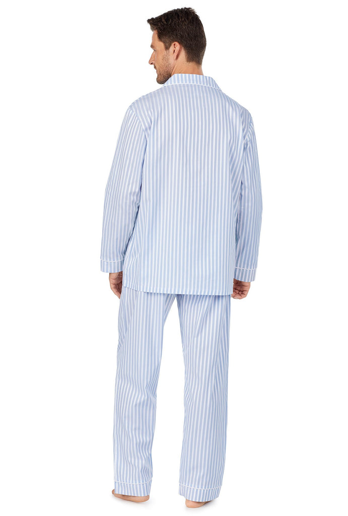 Blue 3D Stripe Mens Classic PJ Set