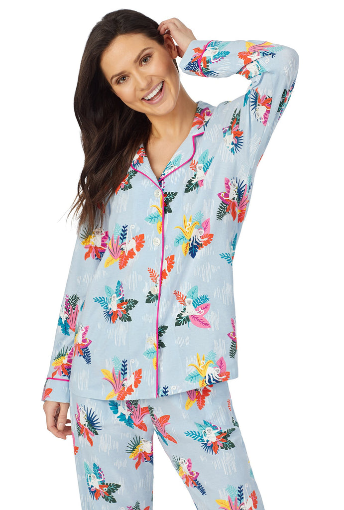 Monkey Around Long Sleeve Classic Stretch Jersey PJ Set
