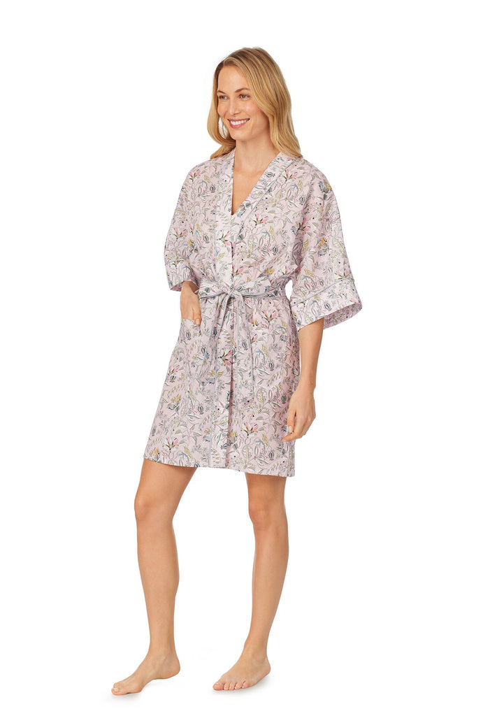 Liberty Fabrics Kew Road 3/4 Sleeve Kimono Robe
