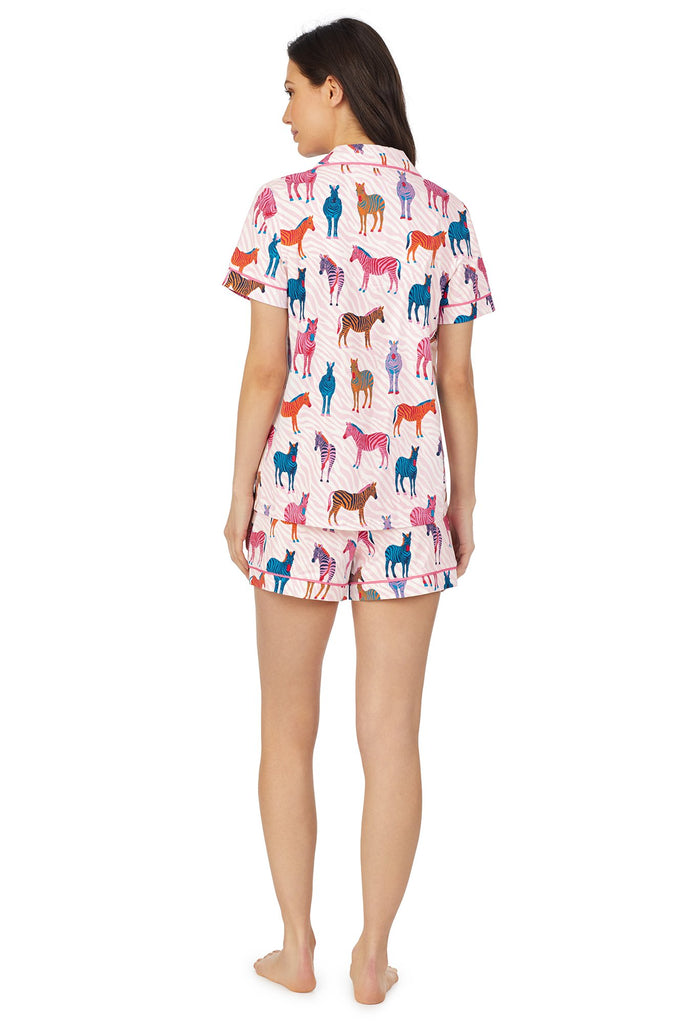 Read Between the Lines Short Sleeve Classic Shorty Stretch Jersey PJ Set