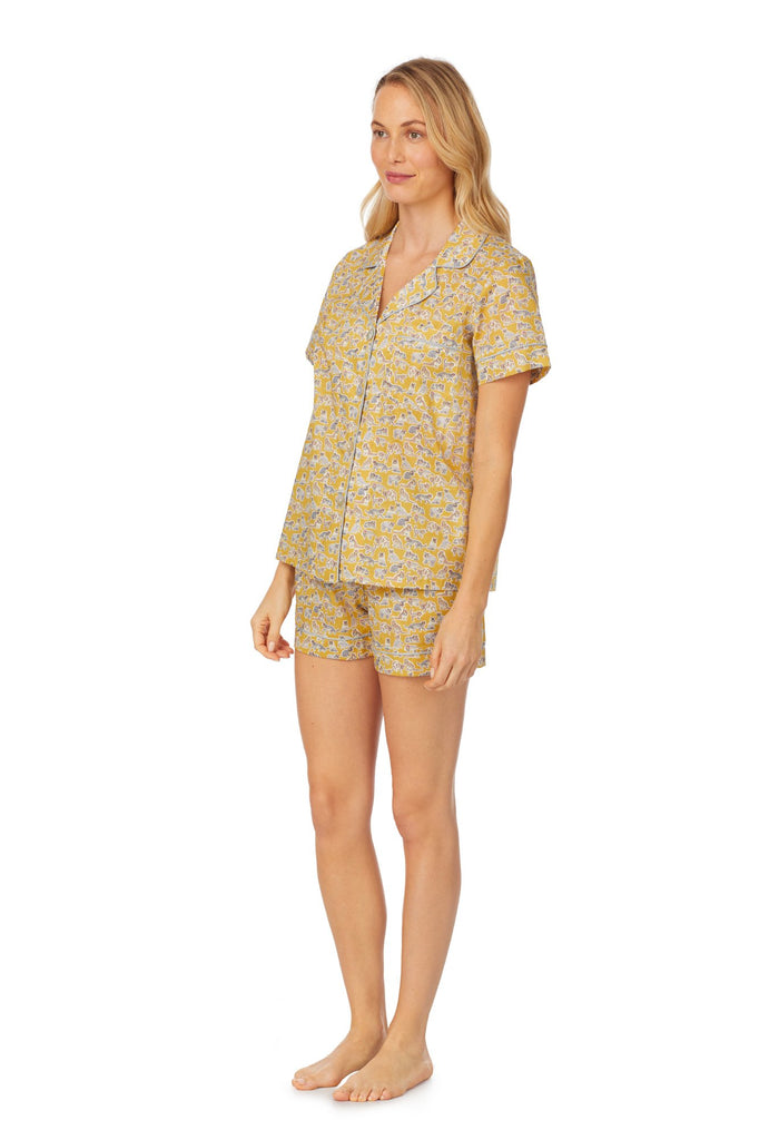 Liberty Fabrics Willoughby Mews Short Sleeve Classic Shorty PJ Set