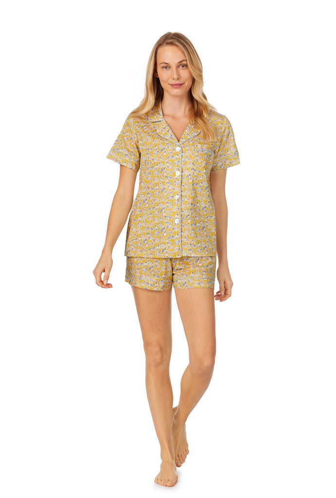 Liberty Fabrics Willoughby Mews Short Sleeve Classic Shorty PJ Set