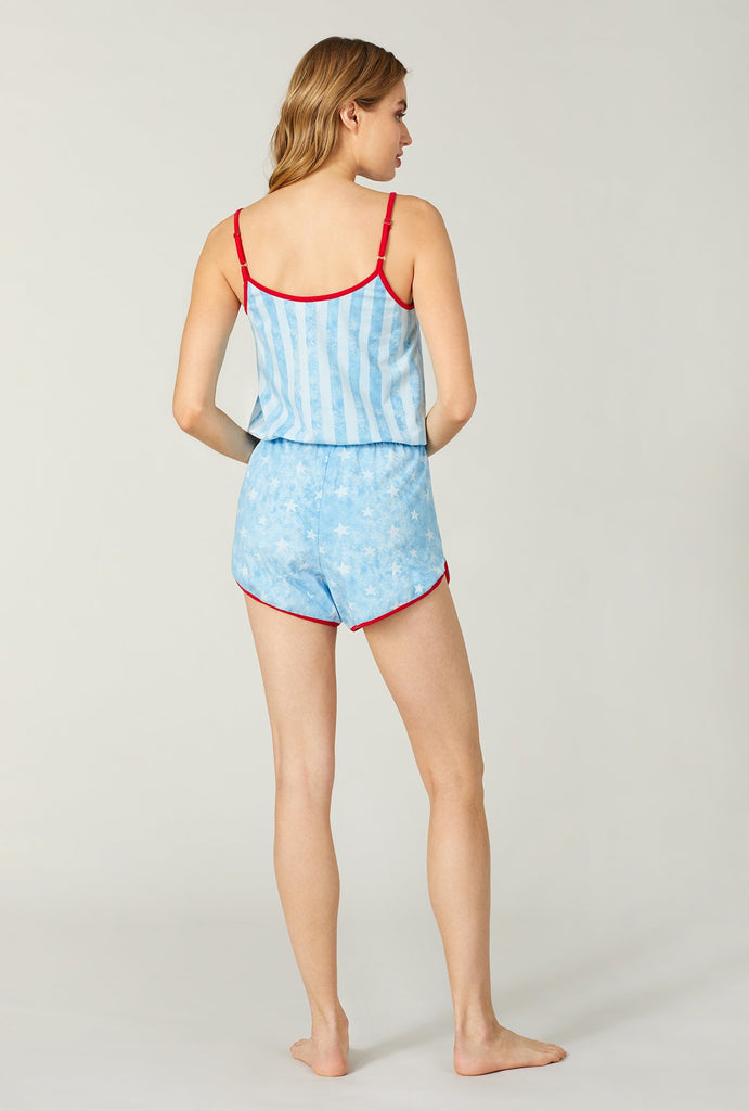 Citizen Stripe Stretch Henley Romper
