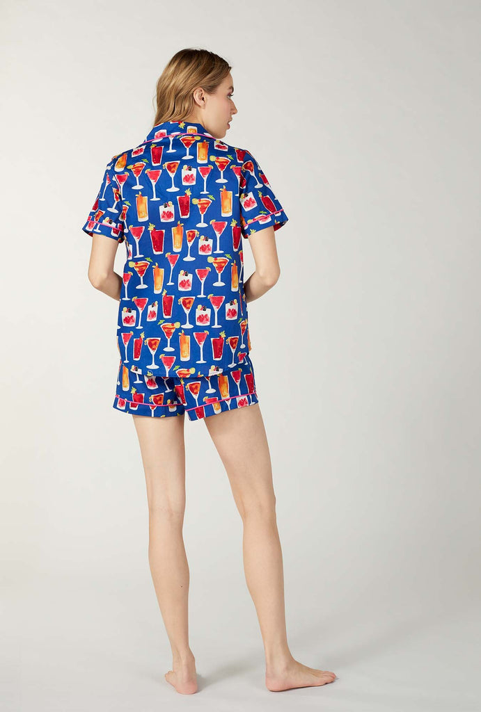I'll Have Another Cotton Short Sleeve Classic Shorty Pj Set