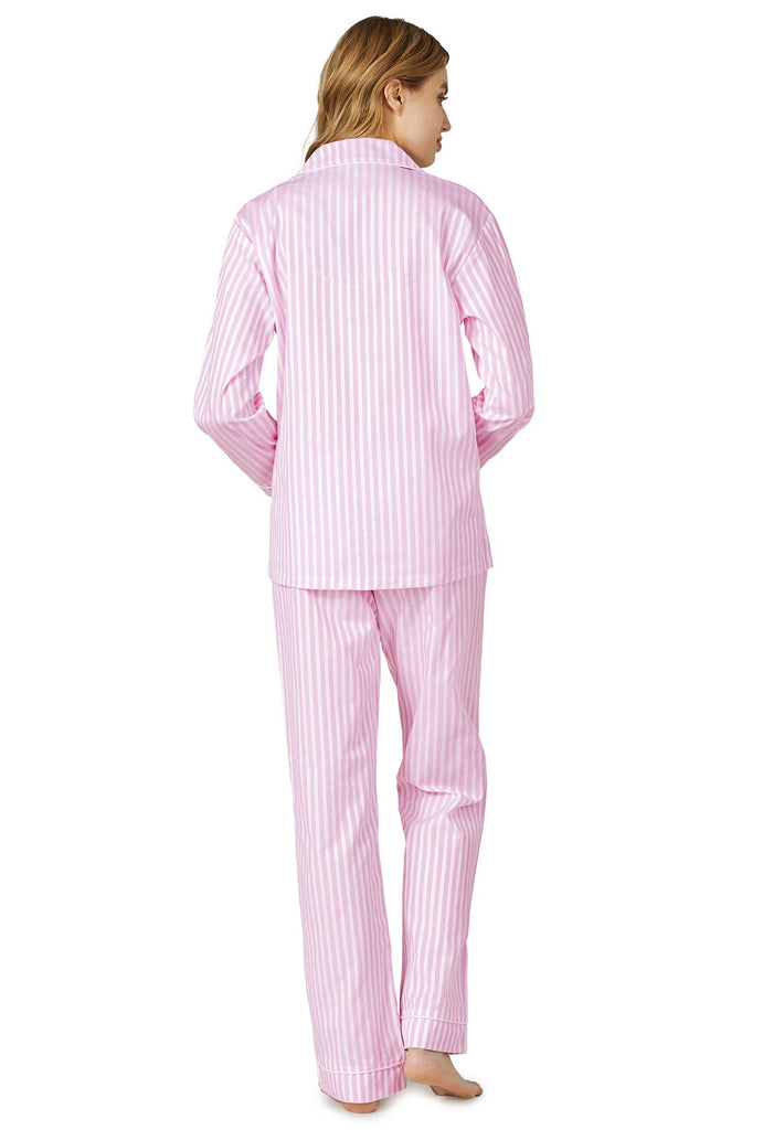 Pink 3D Stripe Long Sleeve Classic PJ Set