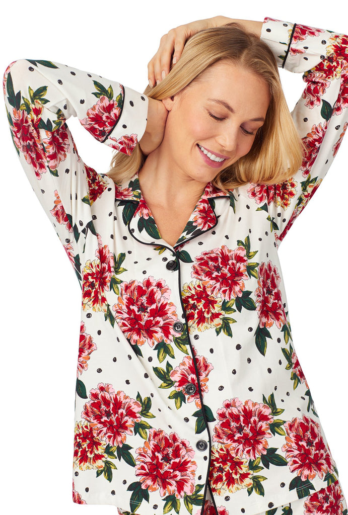 Room to Bloom Long Sleeve Classic Stretch Jersey PJ Set