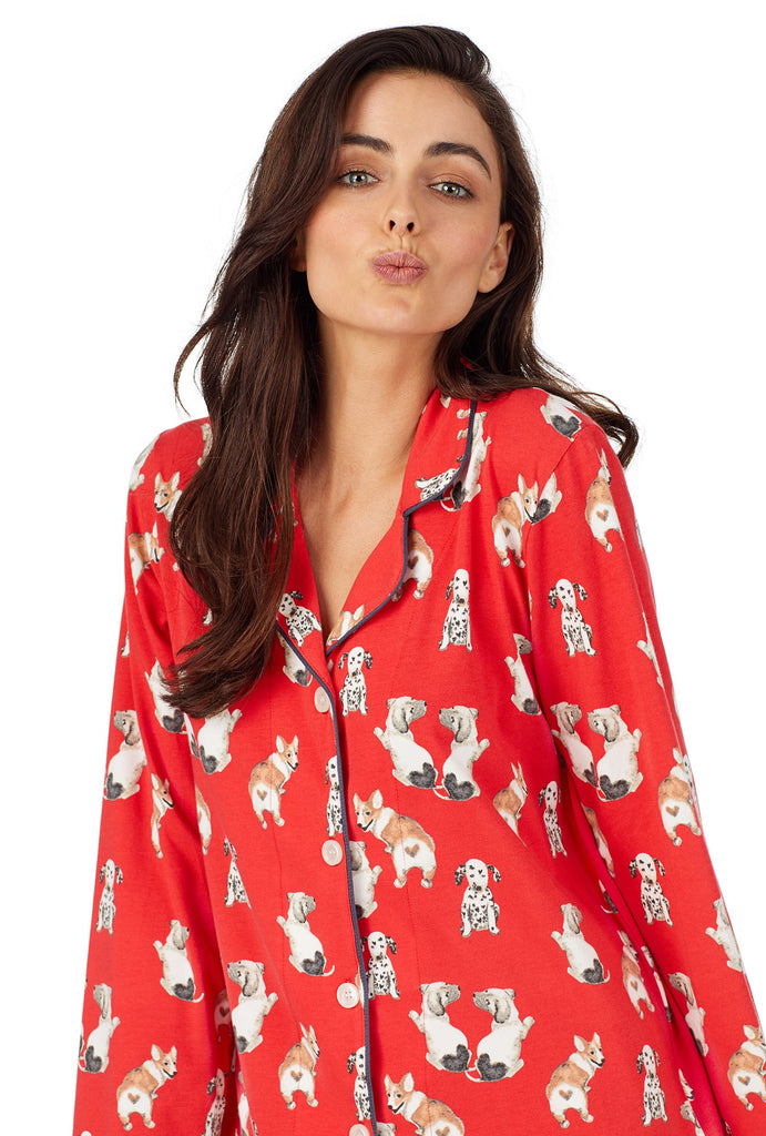 Sweet Hearts Stretch Long Sleeve Classic PJ Set