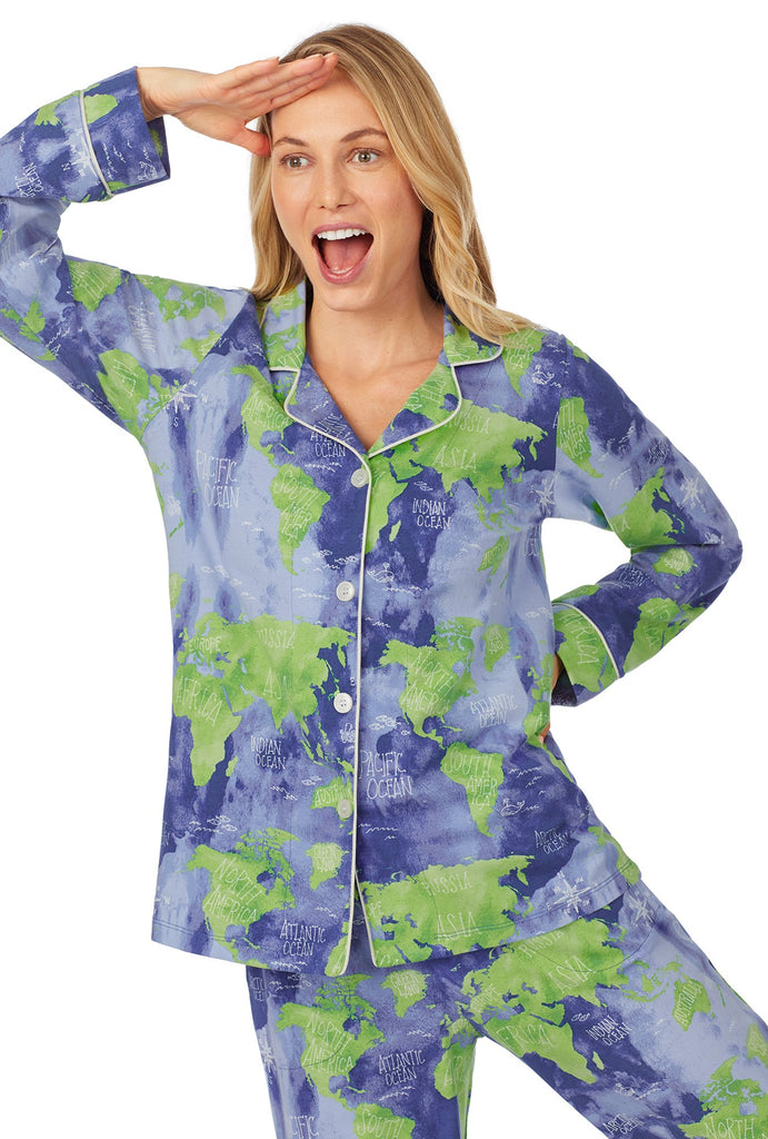Mother Earth Long Sleeve Classic Stretch Jersey PJ Set