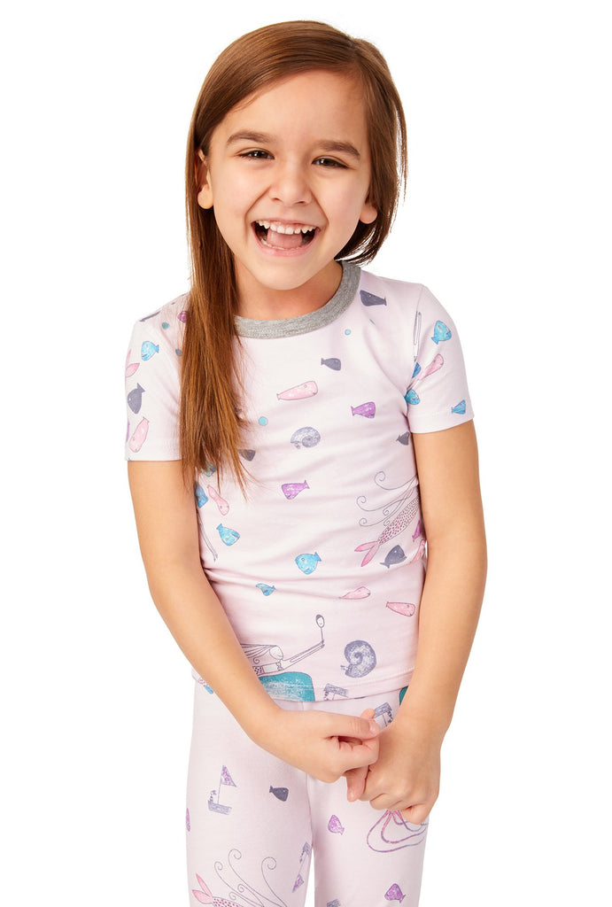 Benita and Friends Short Sleeve Stretch Jersey Kids PJ Set w/ Book