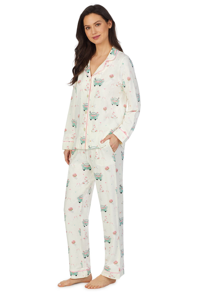 Just Married Long Sleeve Classic Stretch Jersey PJ Set