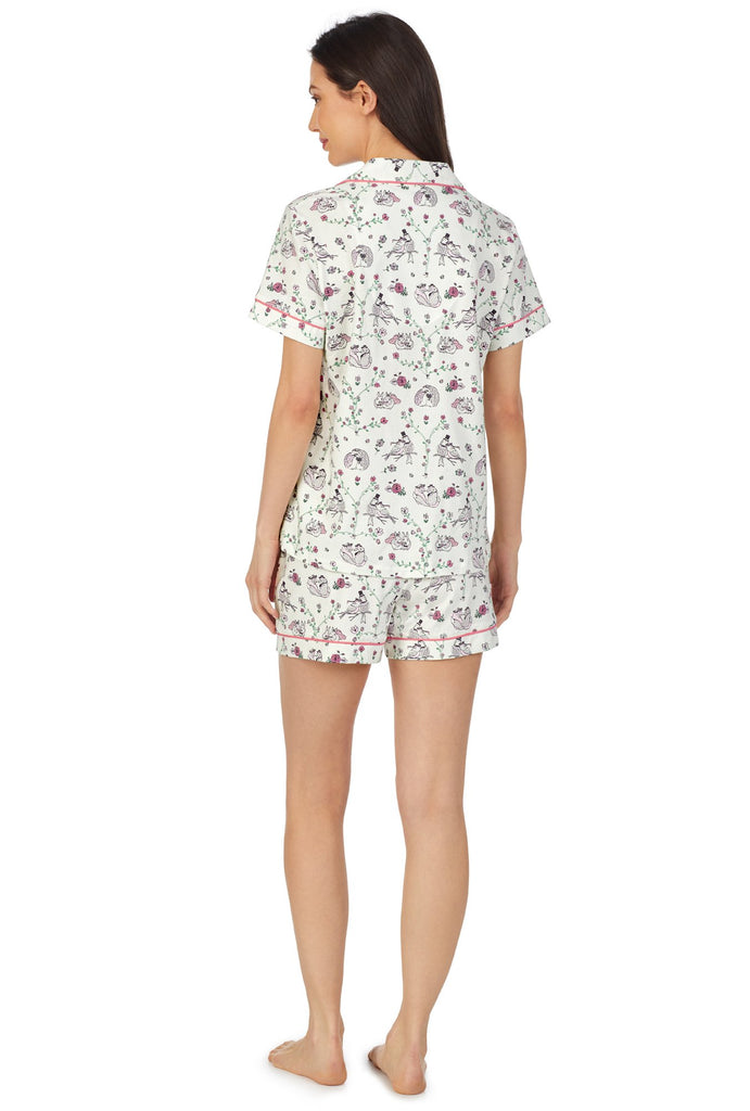 Soulmates Short Sleeve Classic Shorty Stretch Jersey PJ Set