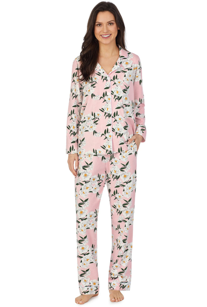 Fleur De L'Amour Long Sleeve Classic Stretch Jersey PJ Set
