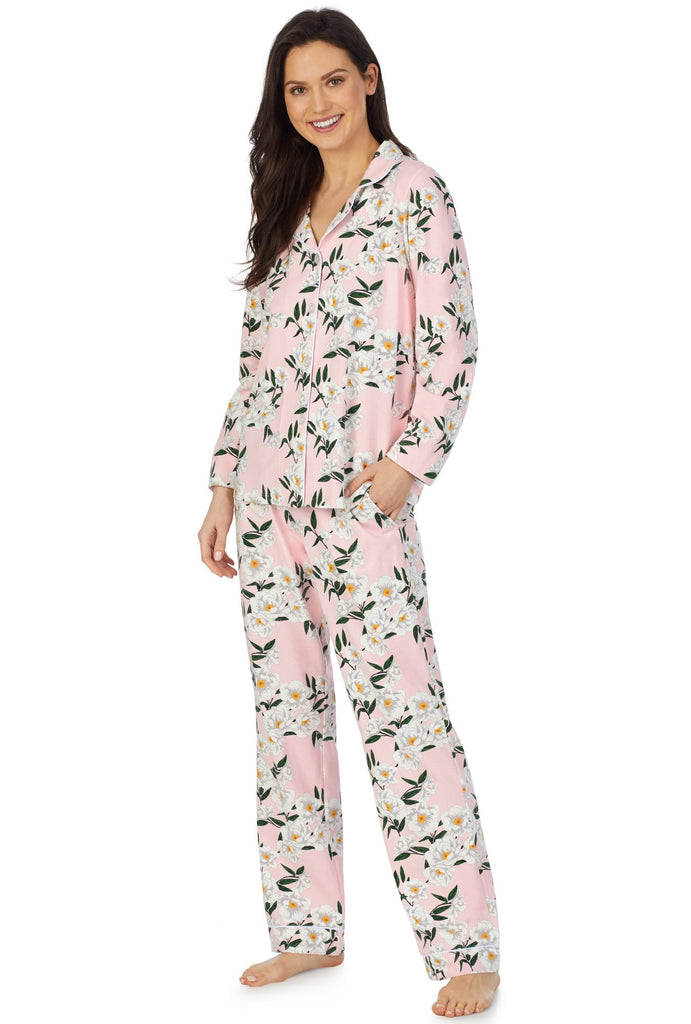 Fleur De L'Amour Long Sleeve Classic Stretch Jersey PJ Set